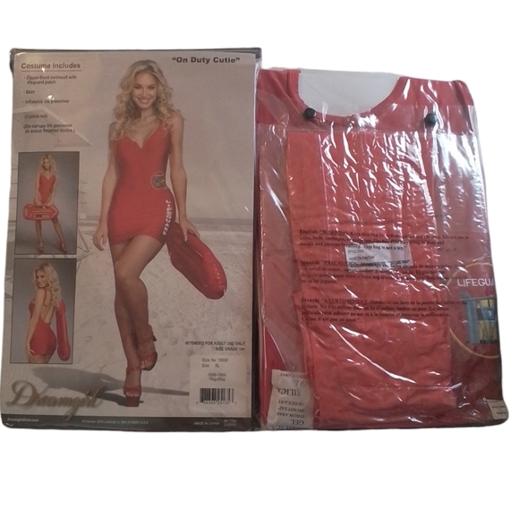 SALE ❌ Dream Girl On Dutie Cutie Lifeguard Women's Costume NWT - Picture 3 of 15